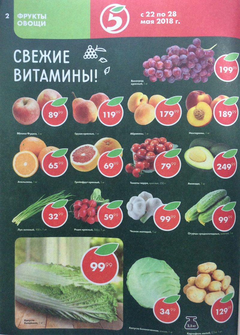 Акции в Пятерочке с 22 по 28 мая 2018 года - Страница 1